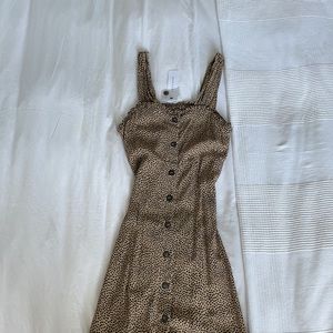 Topshop Animal Print Maxi Dress